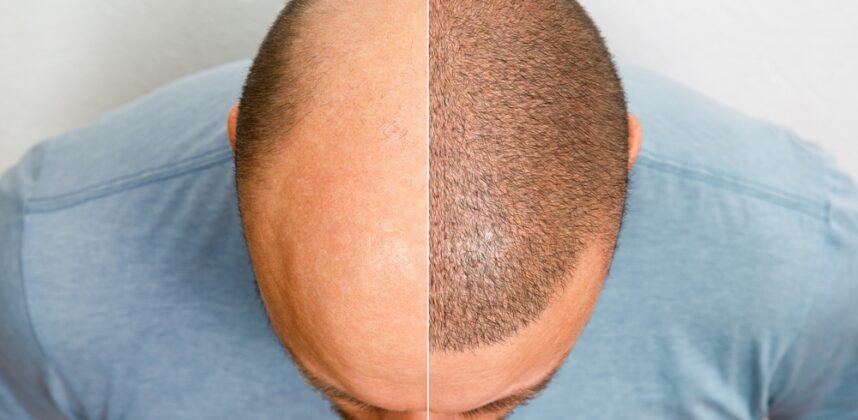 The,Head,Of,A,Balding,Man,Before,And,After,Hair